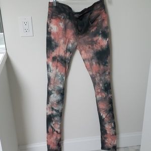 BDG Tye dyed pink and grey jeans
